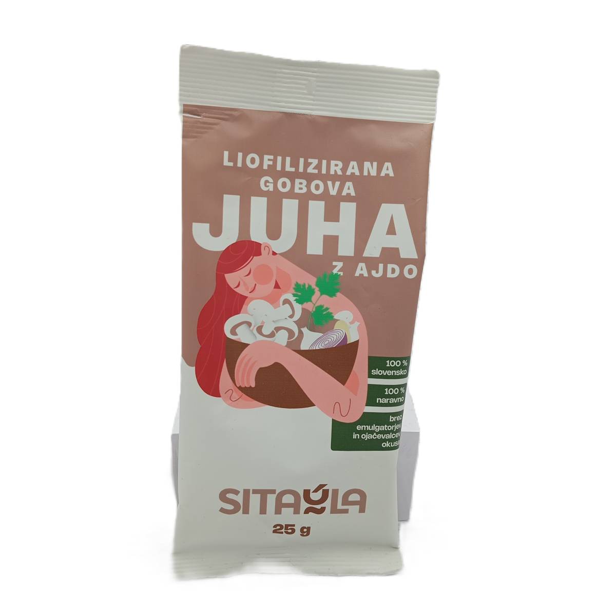 Liofilizirana gobova juha z ajdo